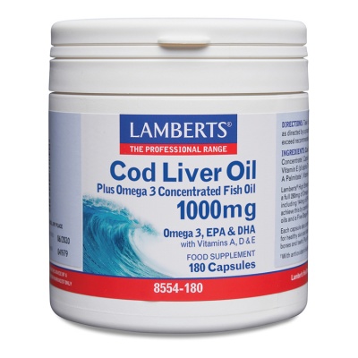 Lamberts Cod Liver Oil 1000mg 180 caps